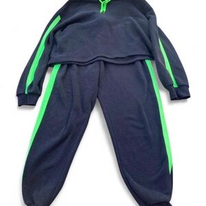 Women’s Youth In Revolt Navy and Green Tracksuit